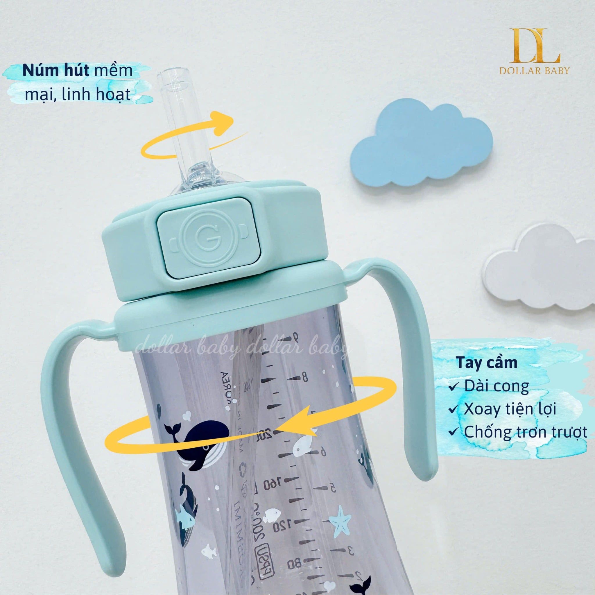  Bình Hút Grosmimi x Knotted 