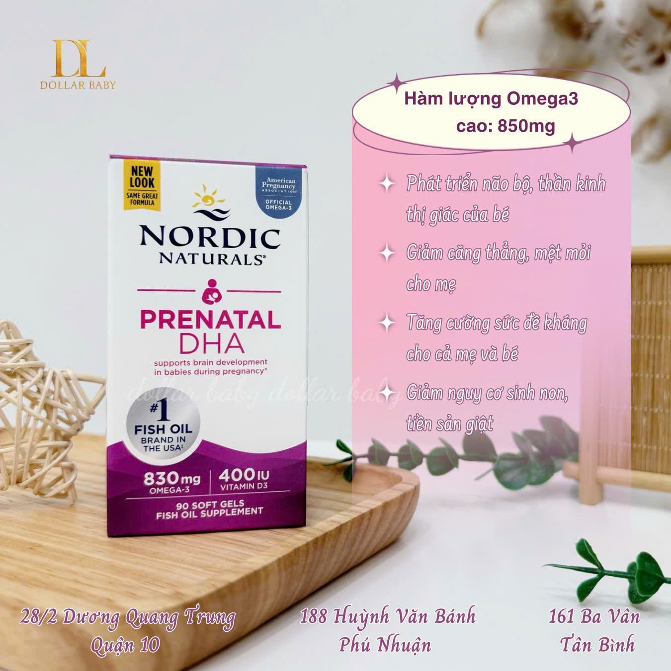  Nordic Naturals Prenatal DHA 90's (90 viên) 