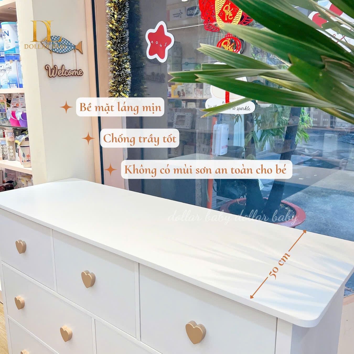  Tủ Gỗ Ngăn Kéo Trái Tim 