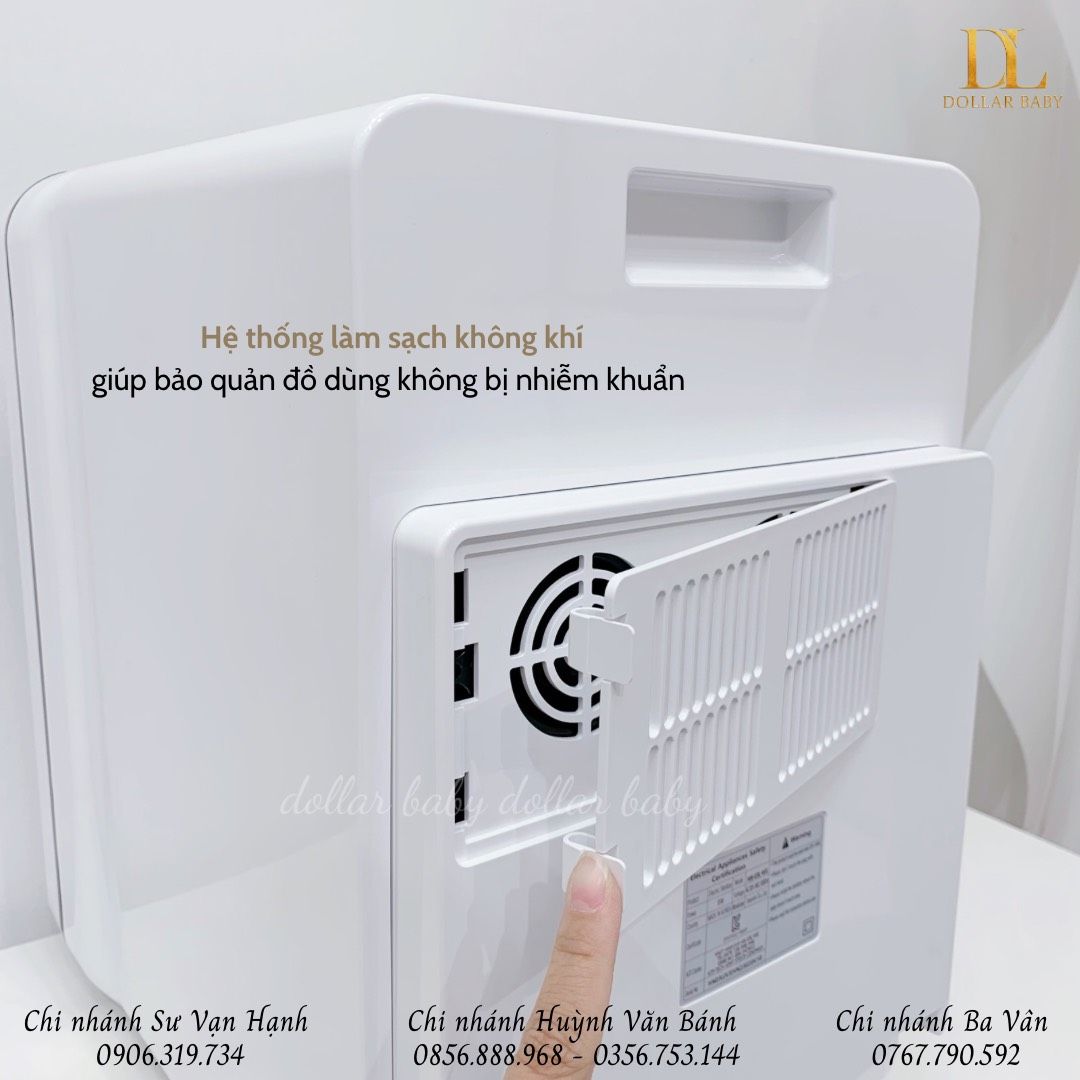  Máy Tiệt Trùng Sây Khô Bình Sữa UV LED Haenim 3G 
