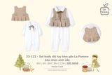  Joyful Festival - Set Body Dài Tay Kèm Gile La Pomme Bèo Nhún Xinh Xắn - Be 