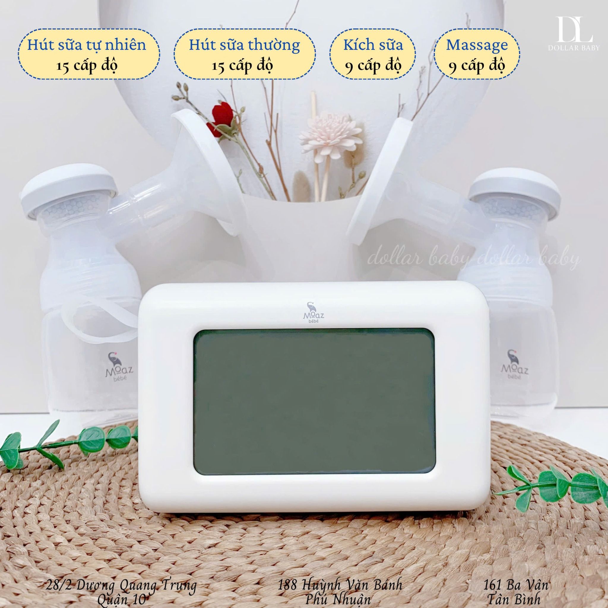  MOAZ BÉBÉ - Máy Hút Sữa Điện Đôi - MB092 