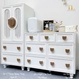  Bộ Tủ Gỗ Gấu Cánh Mây - Tay Cầm Hình Gấu 