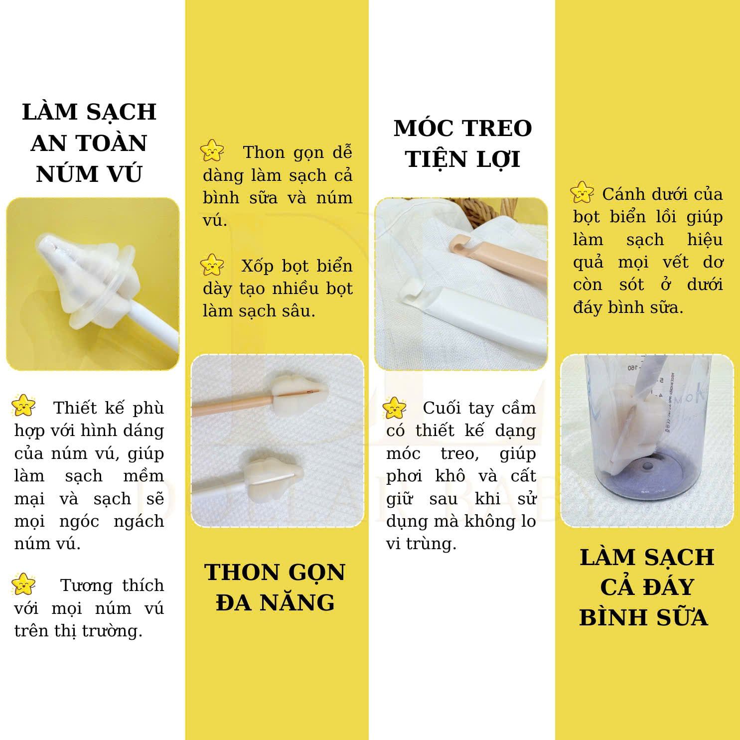  Set 5 Cọ Rửa Bình Moyuum 