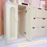  Tủ Gỗ Ngăn Kéo - Treo Đồ Cánh Mây Hình Gấu 