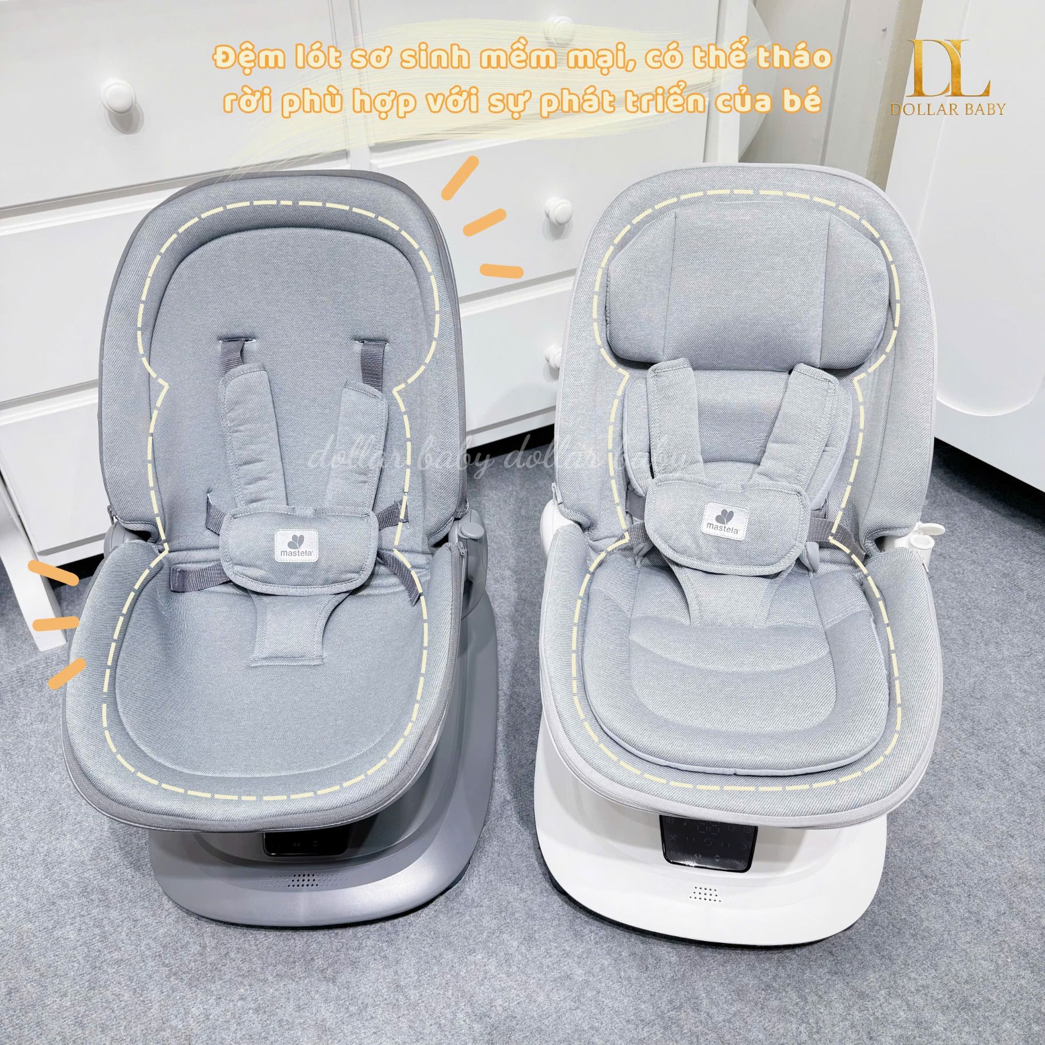  Nôi Ru Ngủ Đa Chuyển Động Mastela Duluxe 360° 