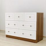  Bộ Tủ Gỗ Trắng Gấu Nâu Treo Đồ 2 Tầng ( MDF Lõi Xanh ) 