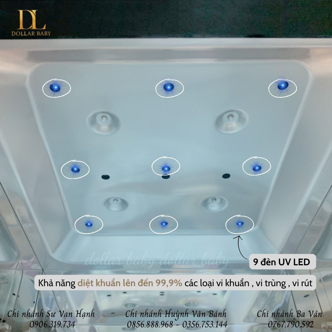  Máy Tiệt Trùng Sây Khô Bình Sữa UV LED Haenim 3G 