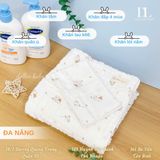  Khăn Đa Năng Xô Muslin 6 Lớp La Pomme Hoạ Tiết ( 100 x 100 ) 