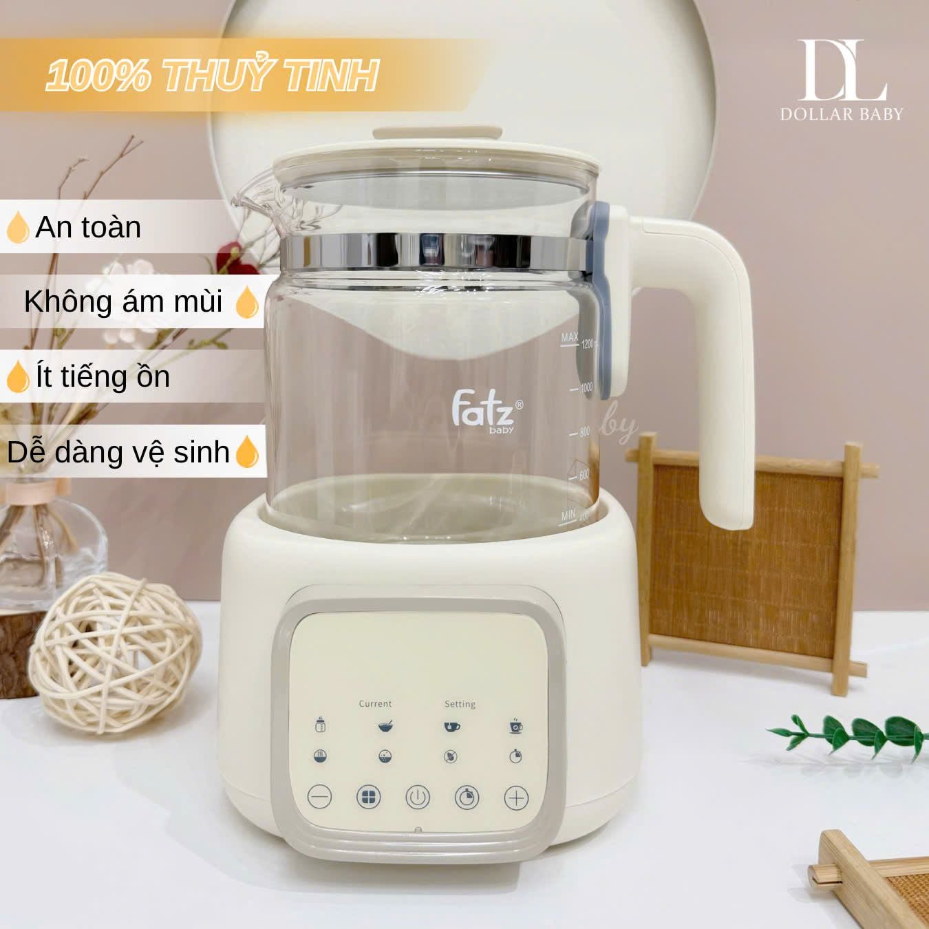  FATZ BABY - Bình đun và hâm nước pha sữa - Quick 15 