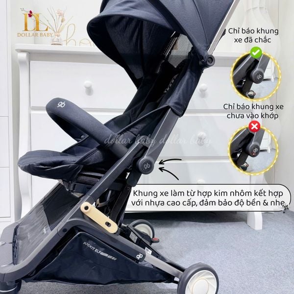  Xe đẩy gấp gọn GB Pockit ELF 