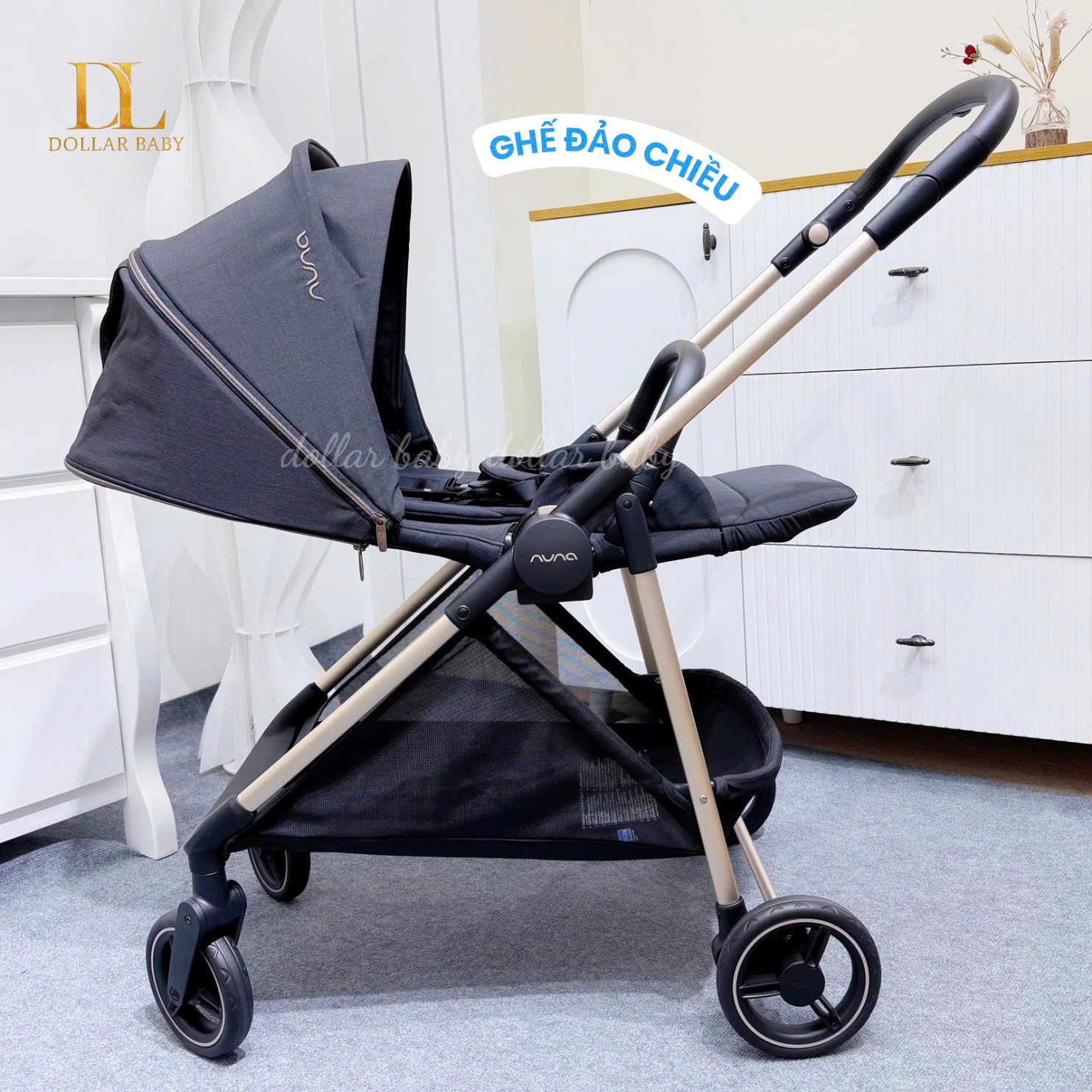  Xe Đẩy Gấp Gọn 2 Chiều NUNA Ixxa Next Khung CARBON 