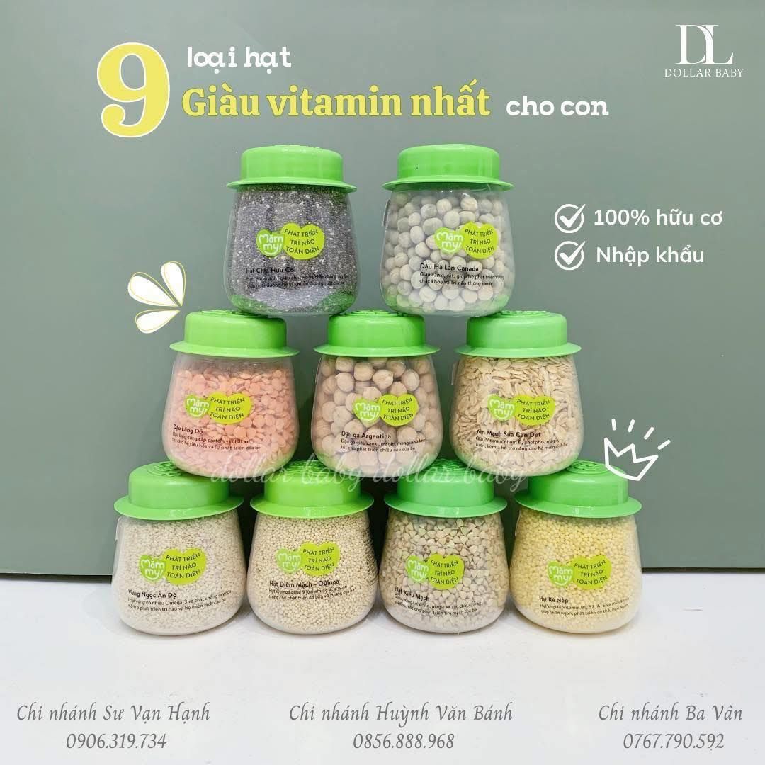  Hạt Ăn Dặm Hữu Cơ MămMy  / 6 Tháng 