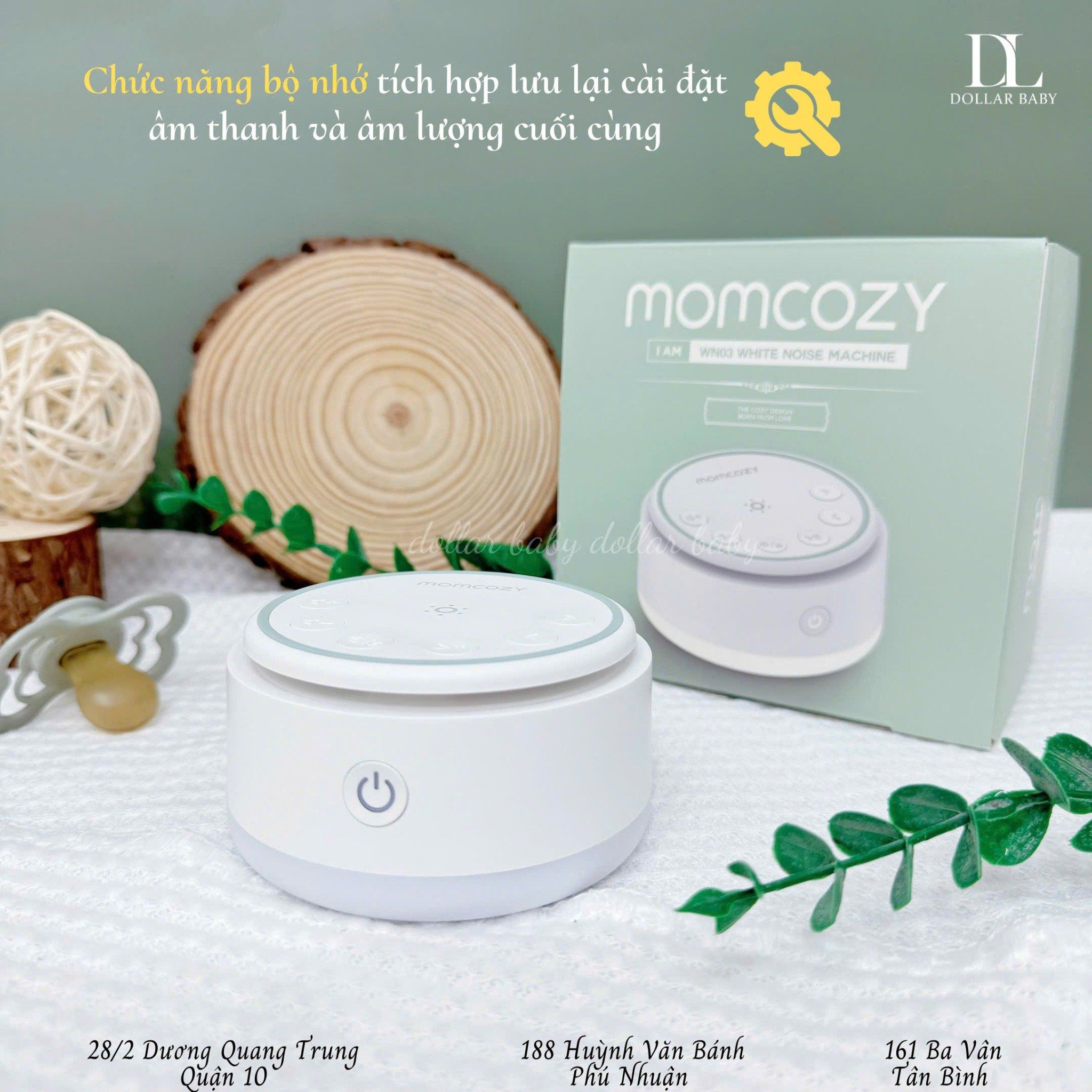  MÁY TẠO TIẾNG ỒN TRẮNG MOMCOZY- KHÔNG WIFI 