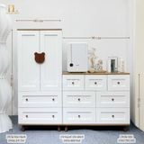  Bộ Tủ Gỗ Trắng Gấu 