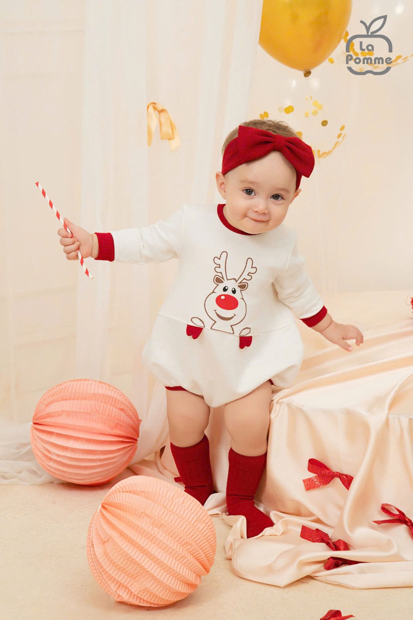  Joyful Festival - Body Dài Tay La Pomme Mềm Mại - Trắng 