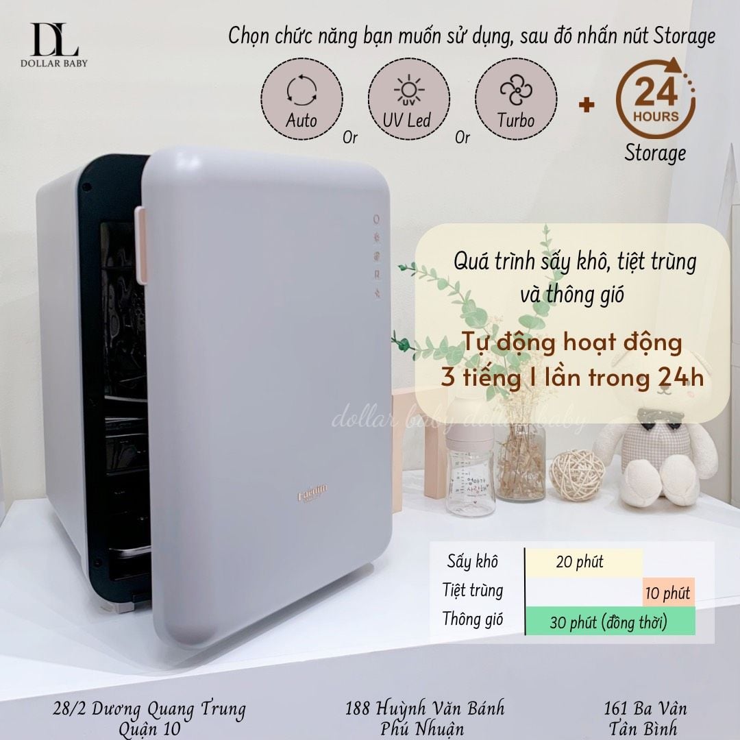  Máy Tiệt Trùng Sấy Khô Haenim UV Led 5G Smart Flex 