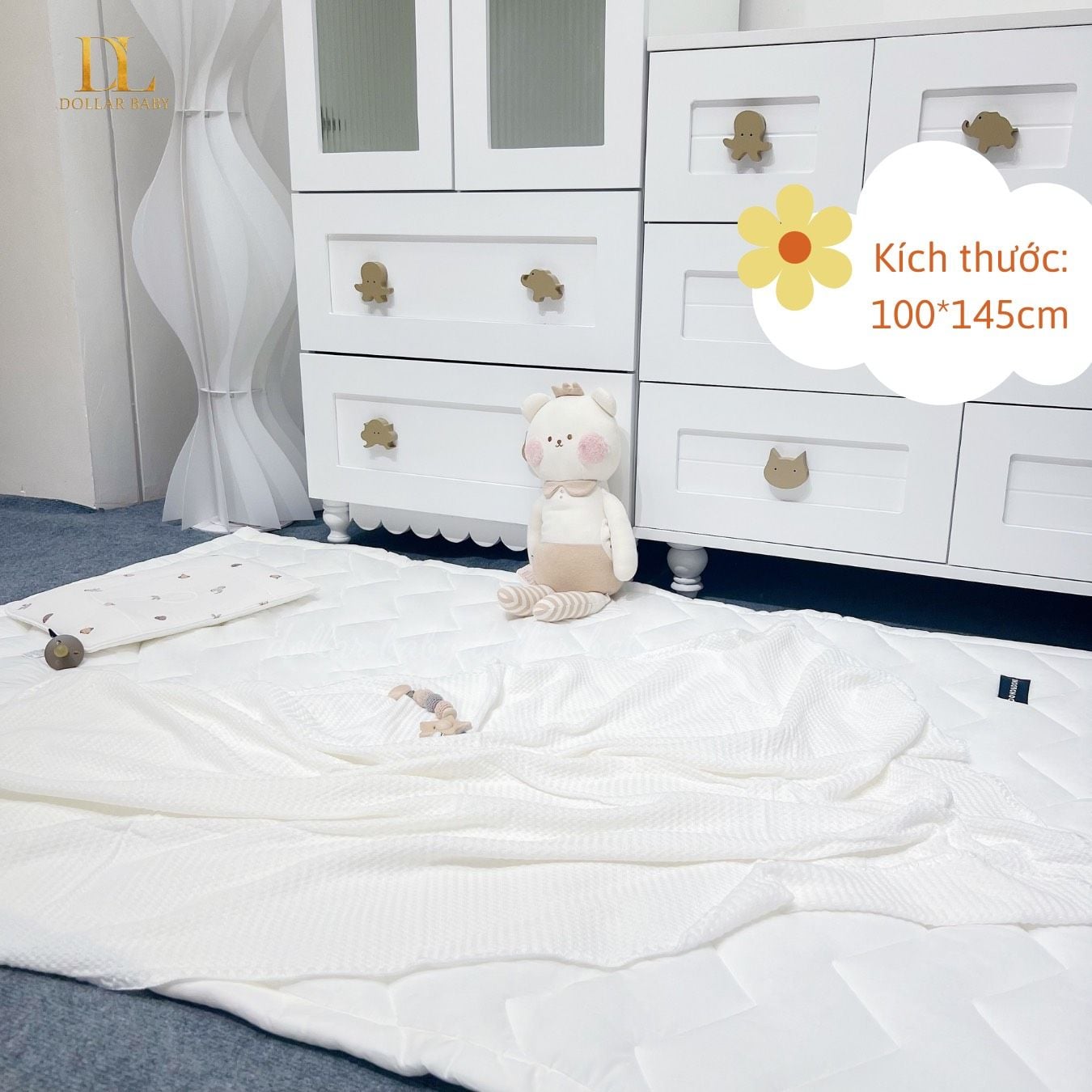  Thảm Modal Baby Dono & Dono - 100cm * 145cm , dày 5cm 