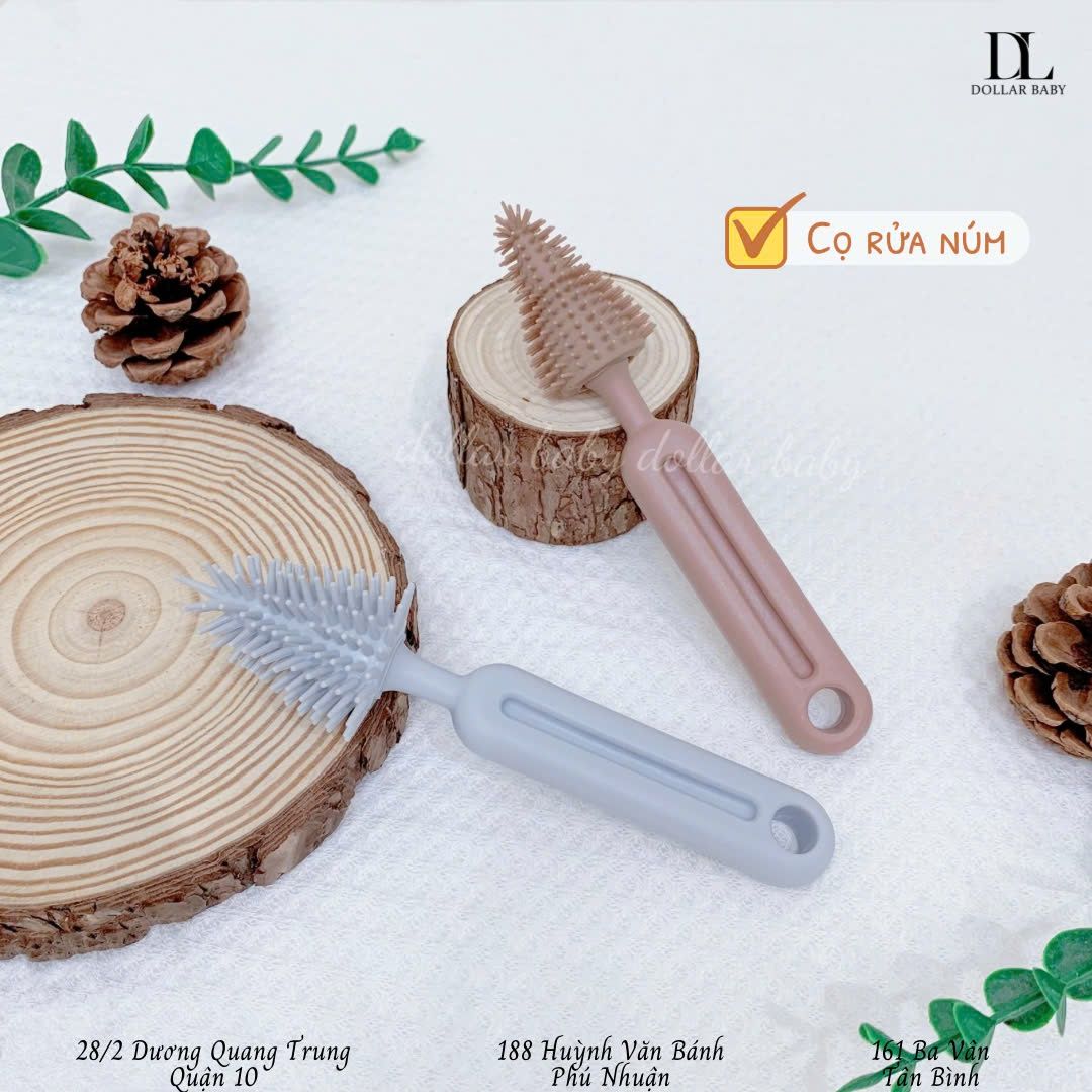  Set 2 Cọ Rửa Bình Silicon - Honper 