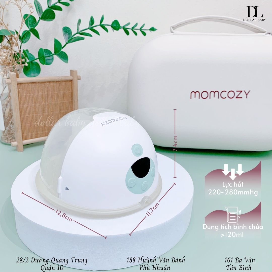  Máy hút sữa đôi không dây Momcozy - M5 (Tặng túi trữ sữa) 