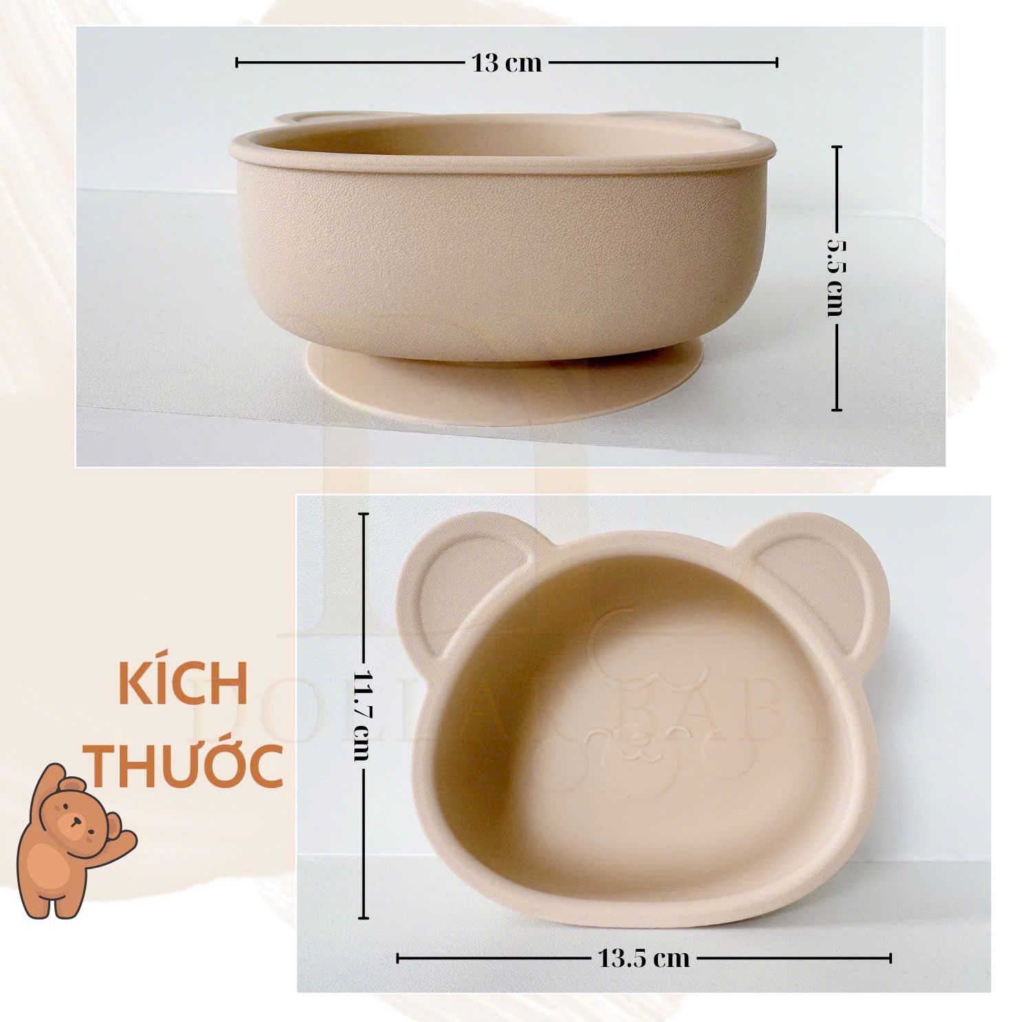  Bát Ăn Dặm Happy Bear Tobé MS 3209 