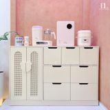  Tủ Gỗ Ngăn Kéo - Treo Đồ Cánh Mây Hình Gấu 