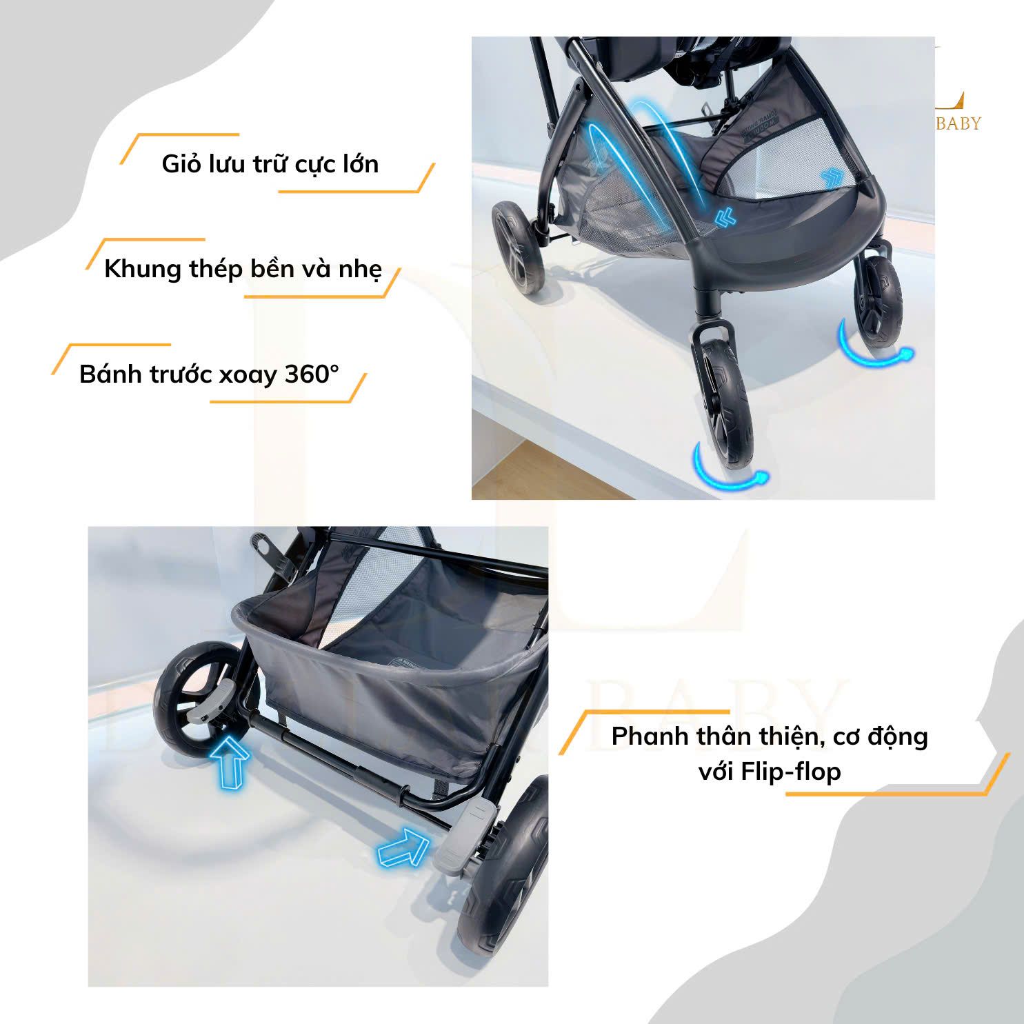  Xe đẩy tích hợp ghế ô tô Baby Trend Sonar Switch 6-in-1 Modular Travel System 