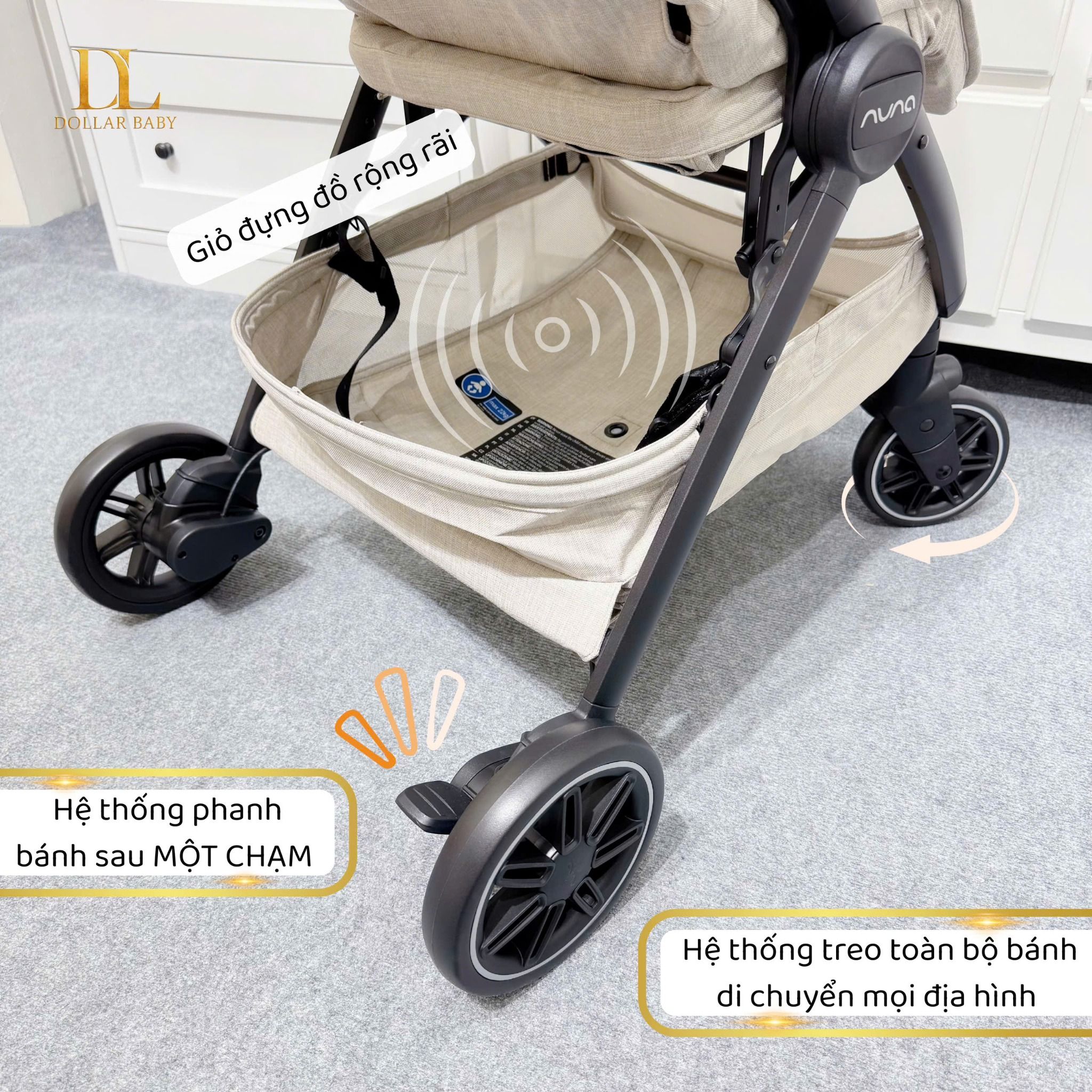  Xe đẩy gấp gọn Nuna Trvl 