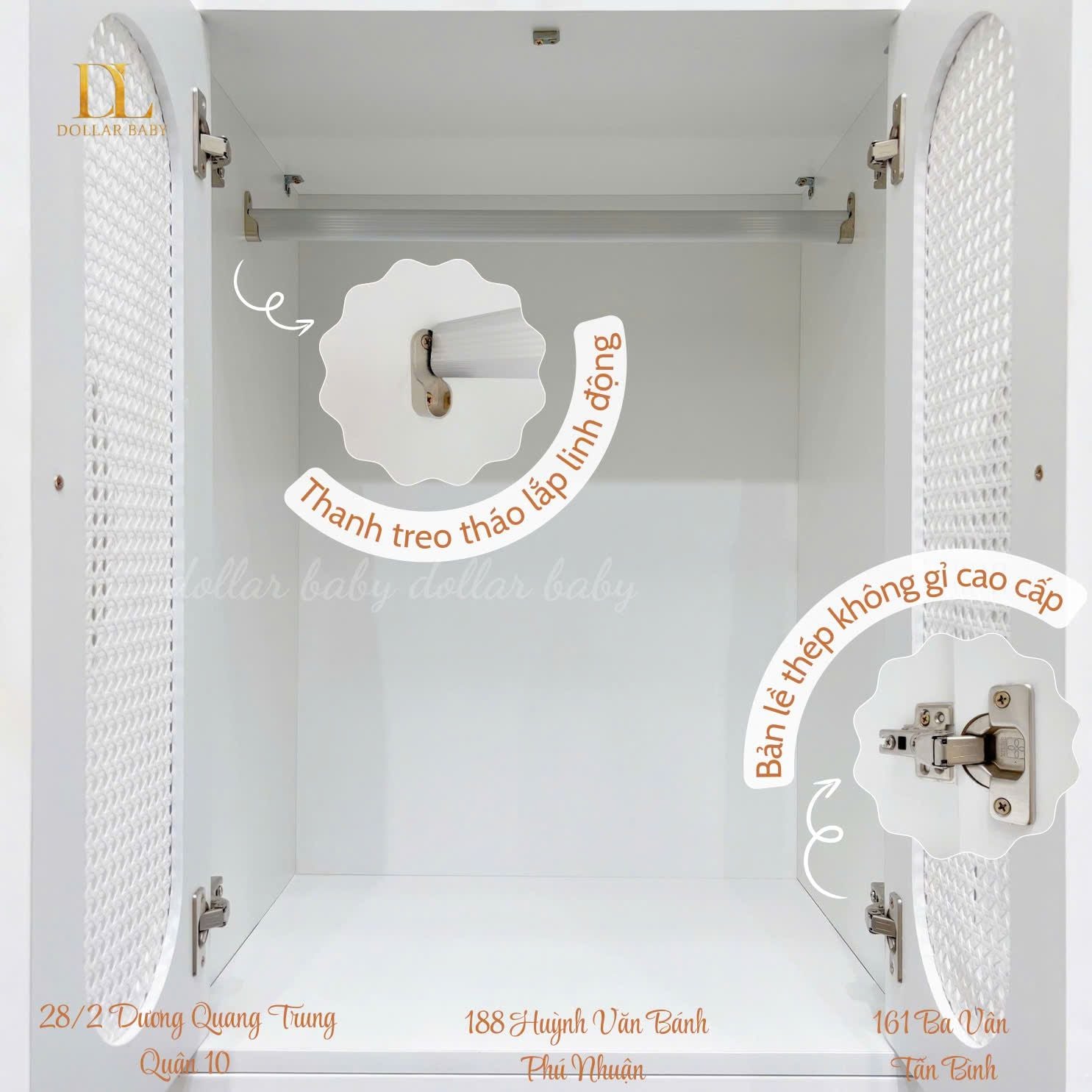  Bộ Tủ Gỗ Gấu Cánh Mây - Tay Cầm Hình Gấu 