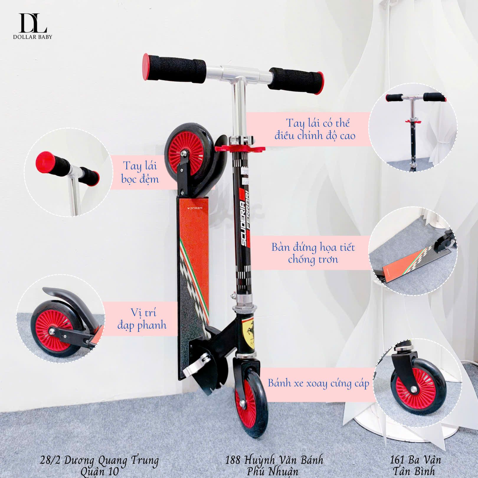  Xe Trượt Scooter Mesuca 2 / 3 bánh 