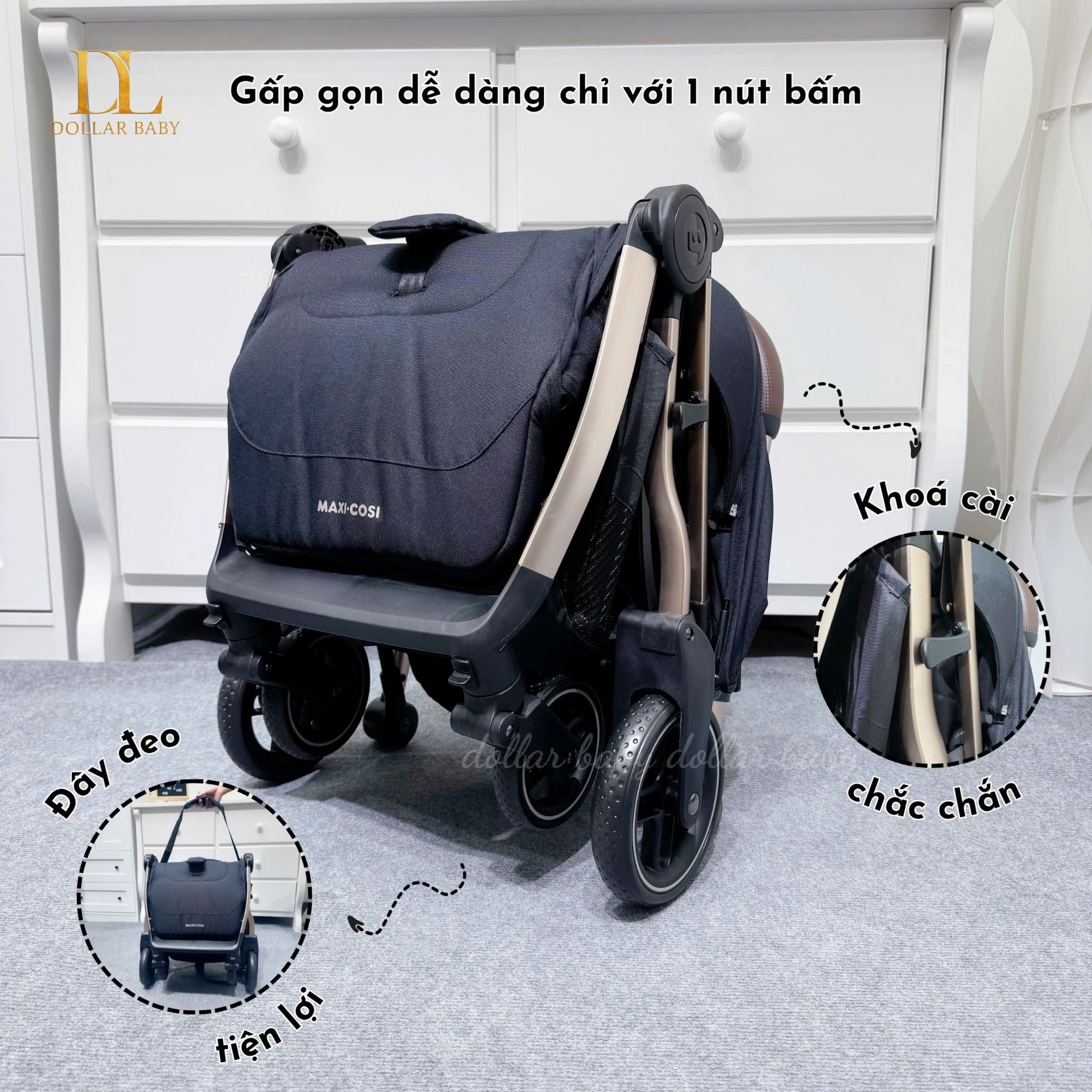  Xe đẩy gấp gọn Maxi-Cosi Eva3 