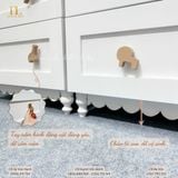  Bộ Tủ Gỗ Kính Trong - Tay Cầm Hình Thú 