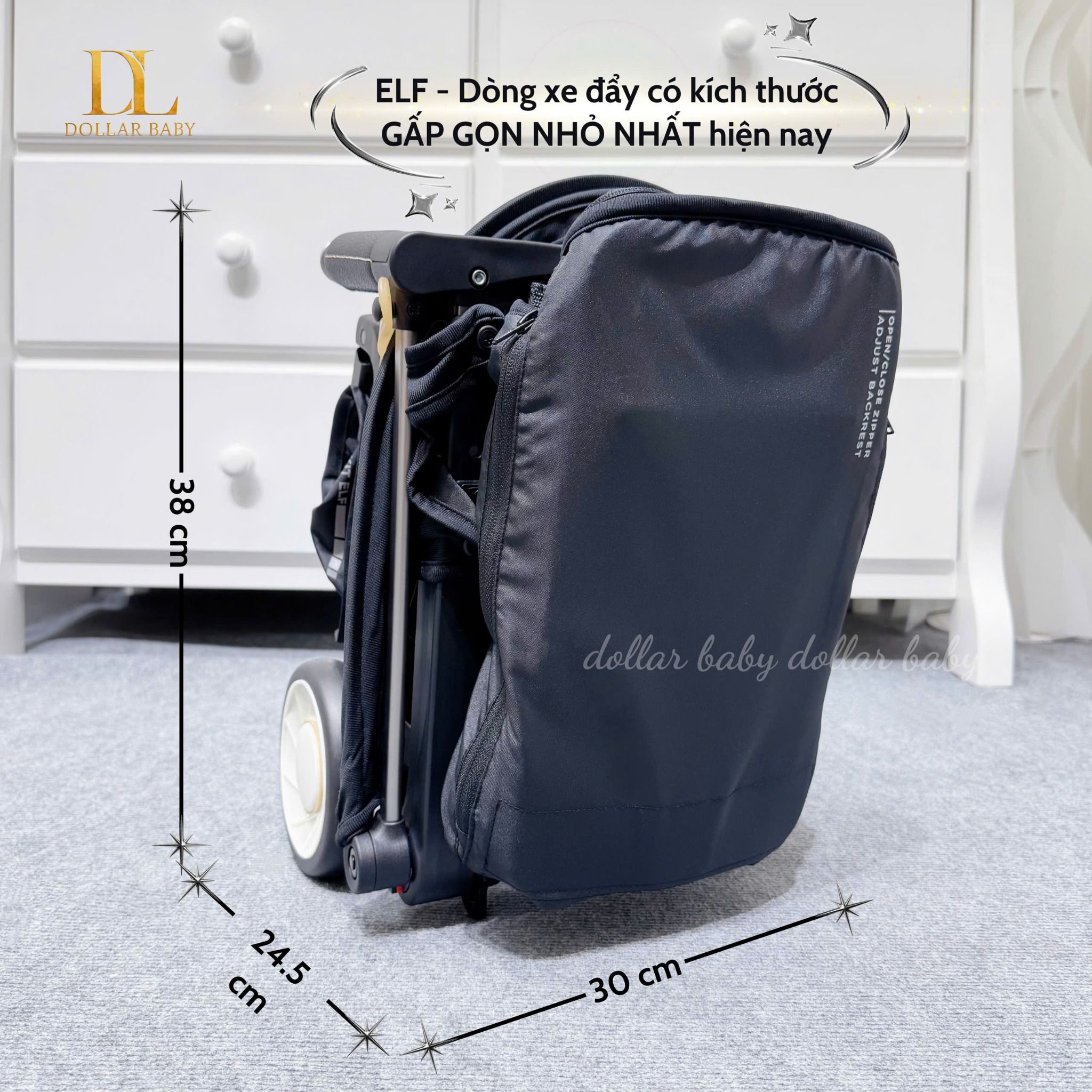  Xe đẩy gấp gọn GB Pockit ELF 