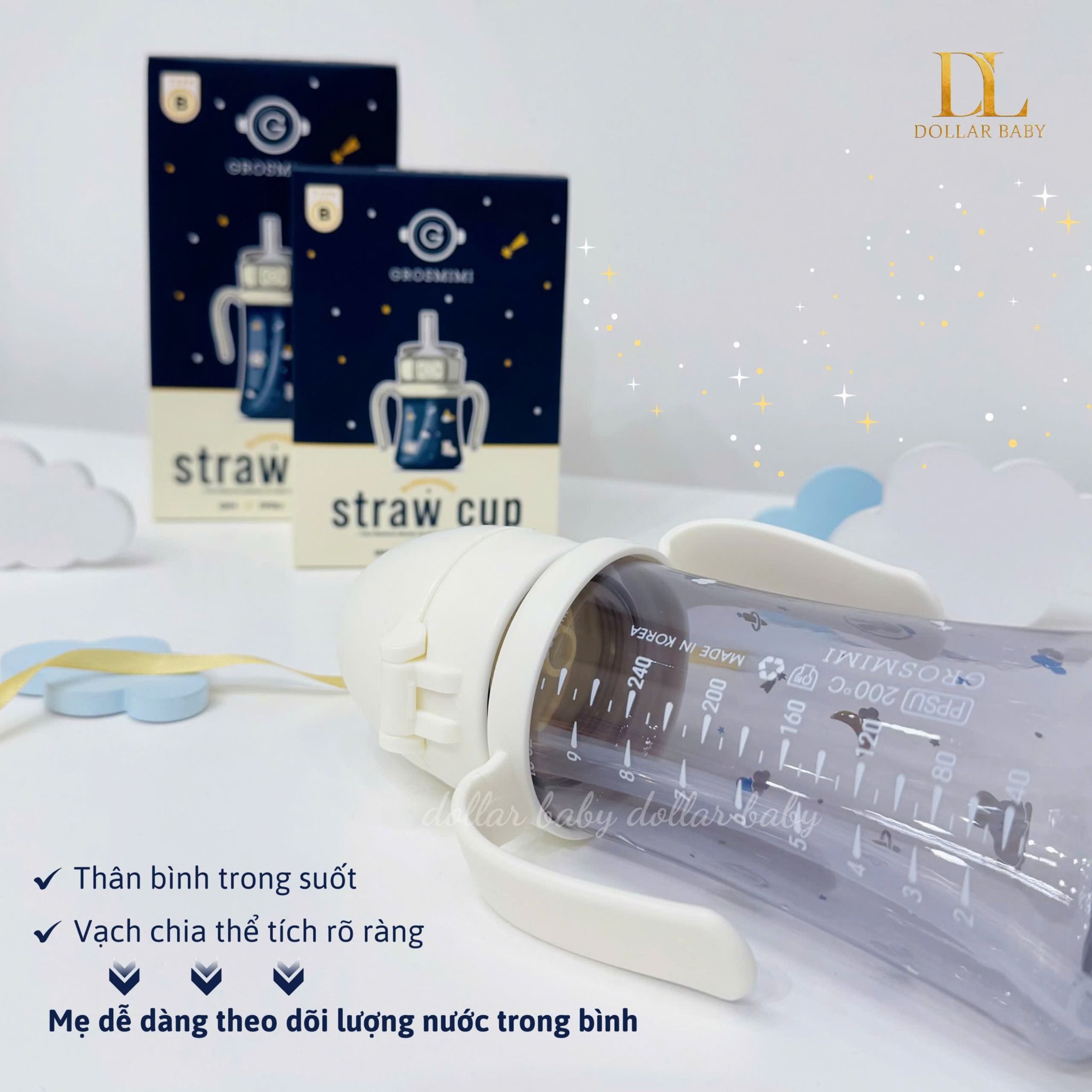  Bình Hút Grosmimi x Knotted 