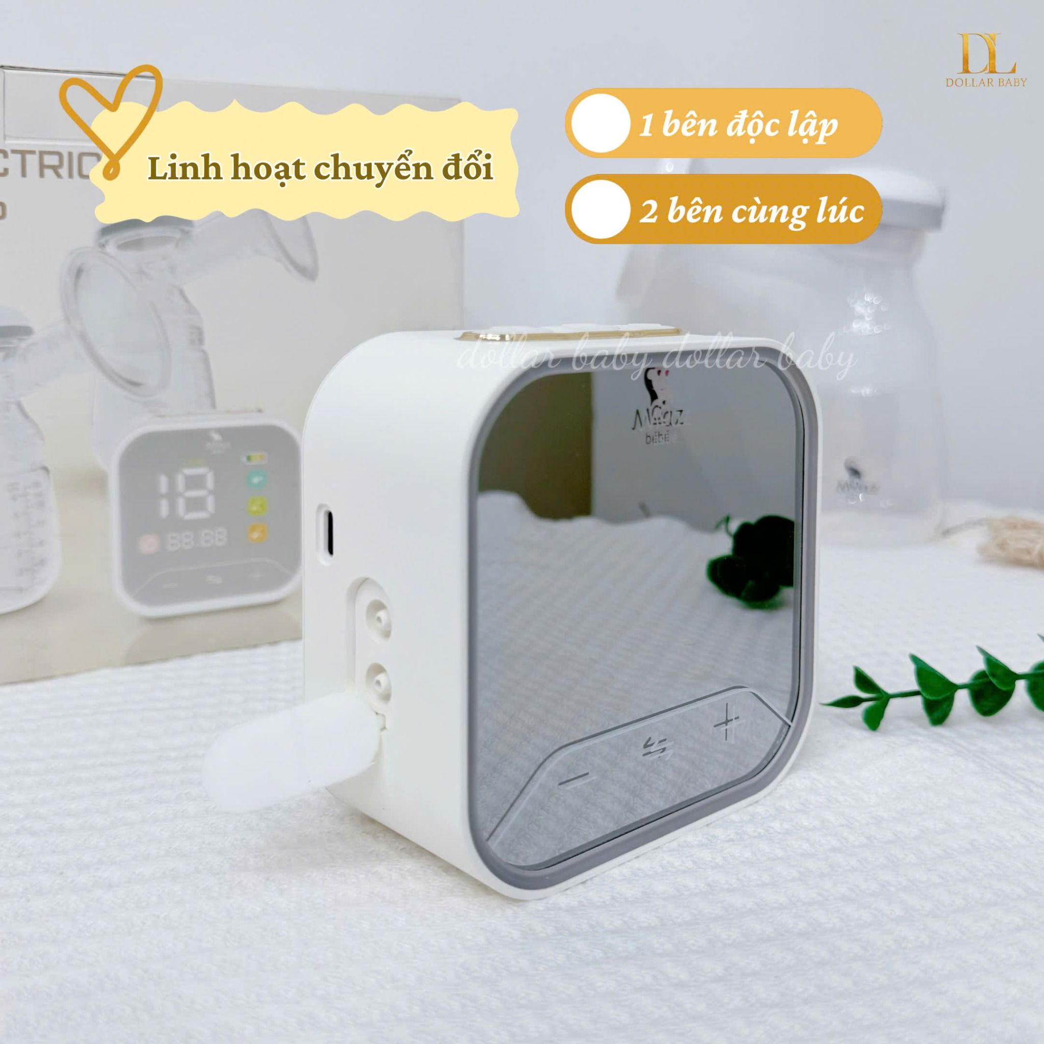  MOAZ BÉBÉ - Máy Hút Sữa Điện Đôi - MB094 