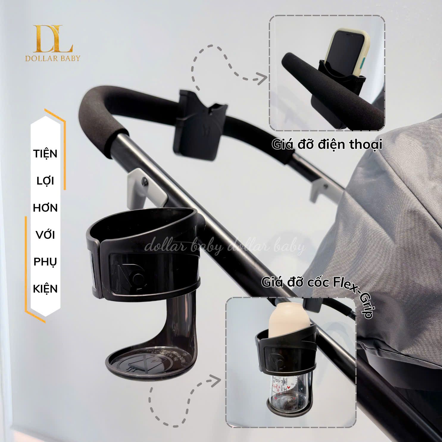  Xe đẩy tích hợp ghế ô tô Baby Trend Sonar Switch 6-in-1 Modular Travel System 