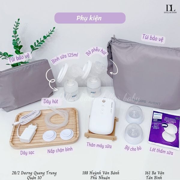  Máy hút sữa điện đôi Philips Avent Eureka Premium Plus - SCF394/11 