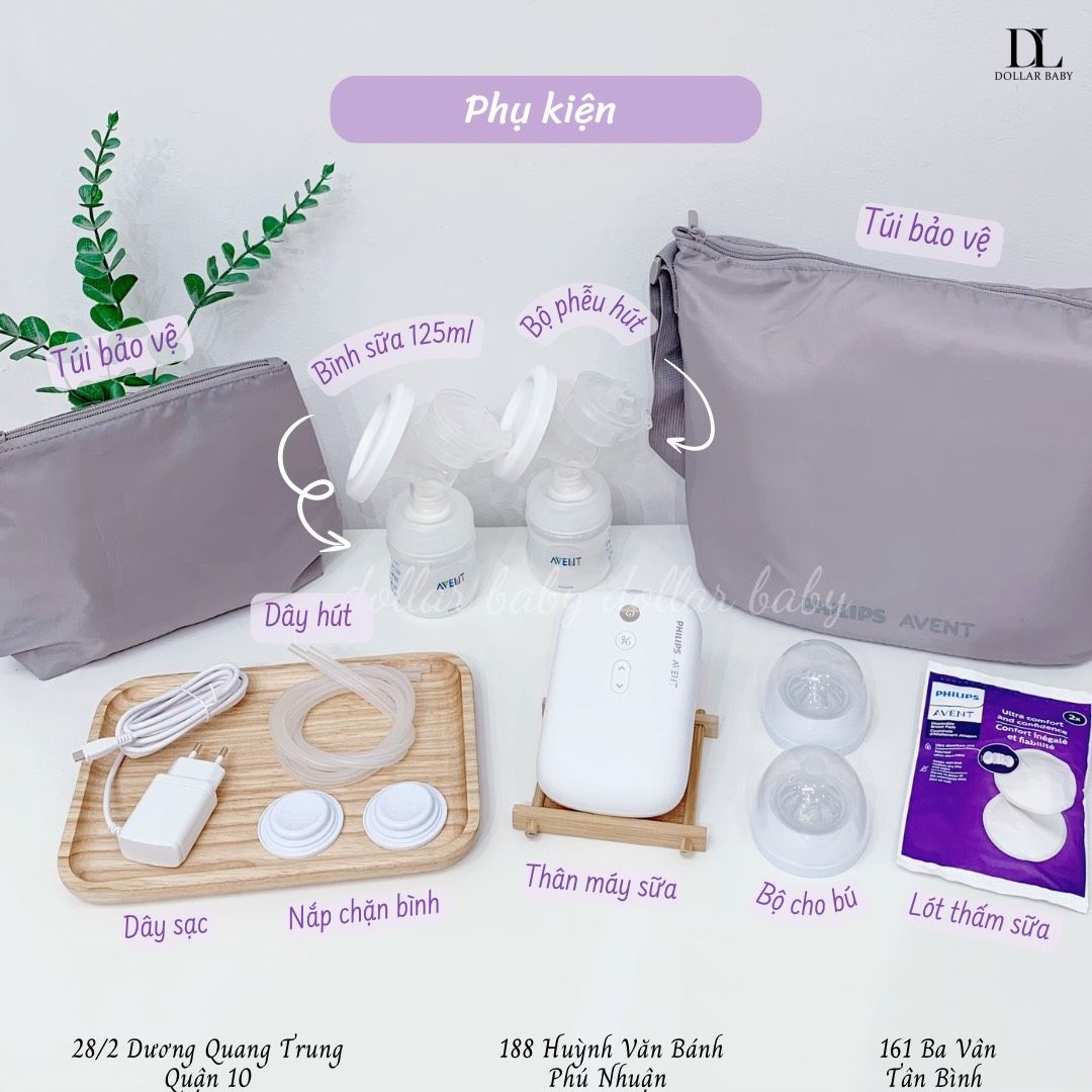  Máy hút sữa điện đôi Philips Avent Eureka Premium Plus - SCF394/11 