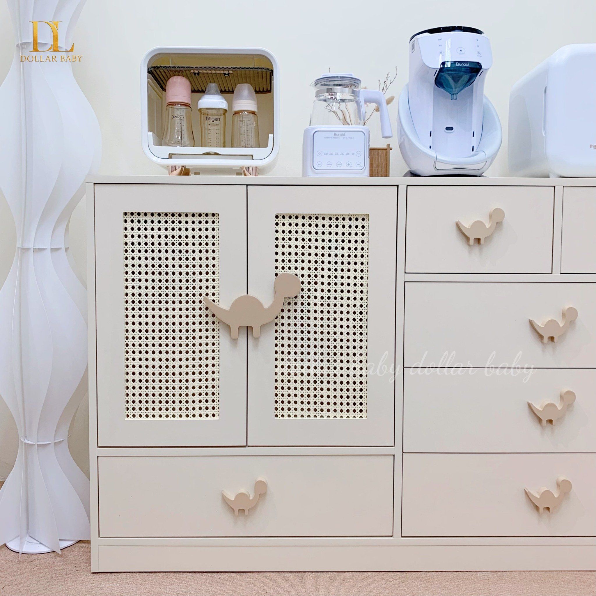  Tủ Gỗ Ngang Cánh Mây Khủng Long Ngăn Kéo Kết Hợp Treo Đồ 