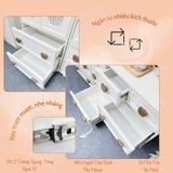  Bộ Tủ Gỗ Gấu Cánh Mây - Tay Cầm Hình Gấu 