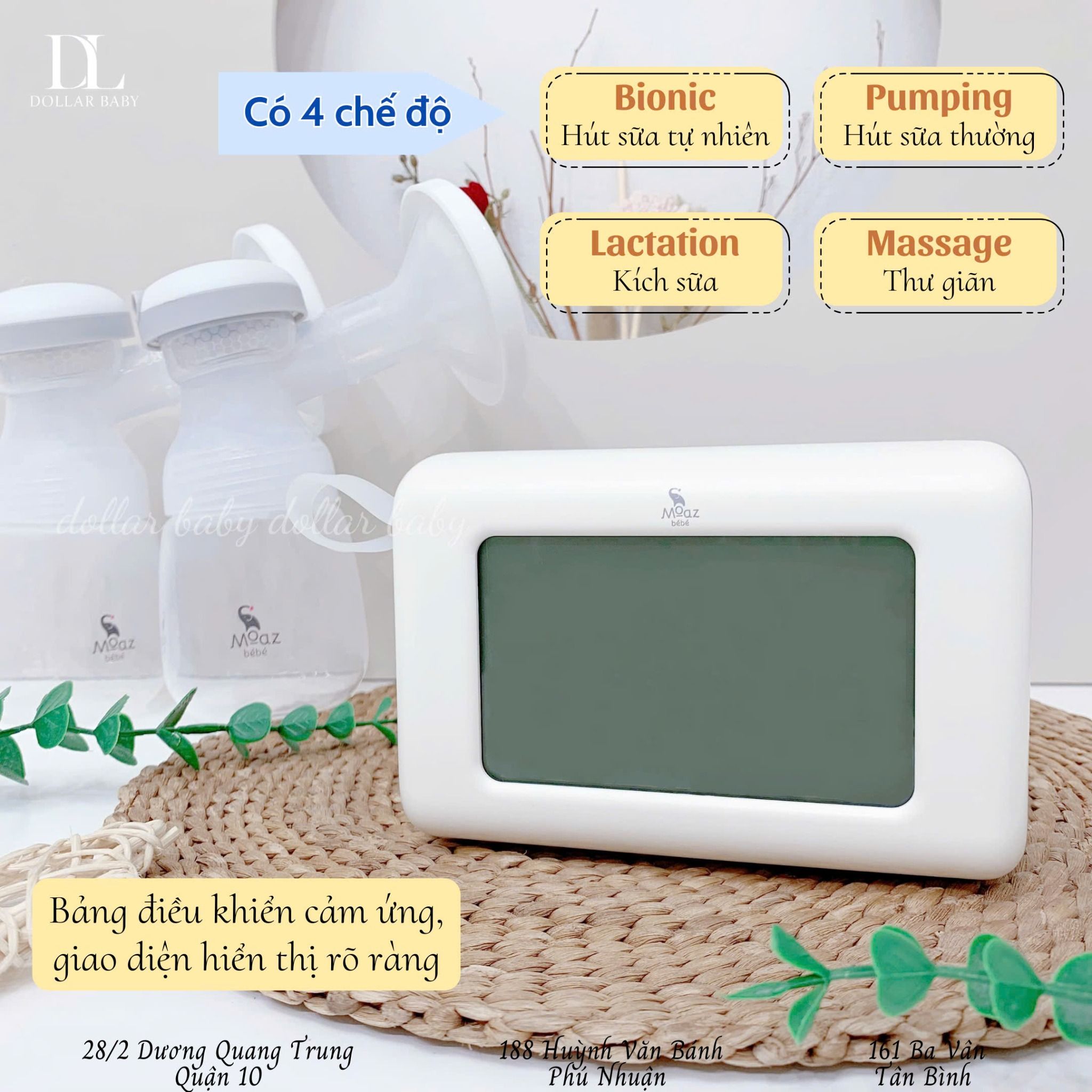  MOAZ BÉBÉ - Máy Hút Sữa Điện Đôi - MB092 