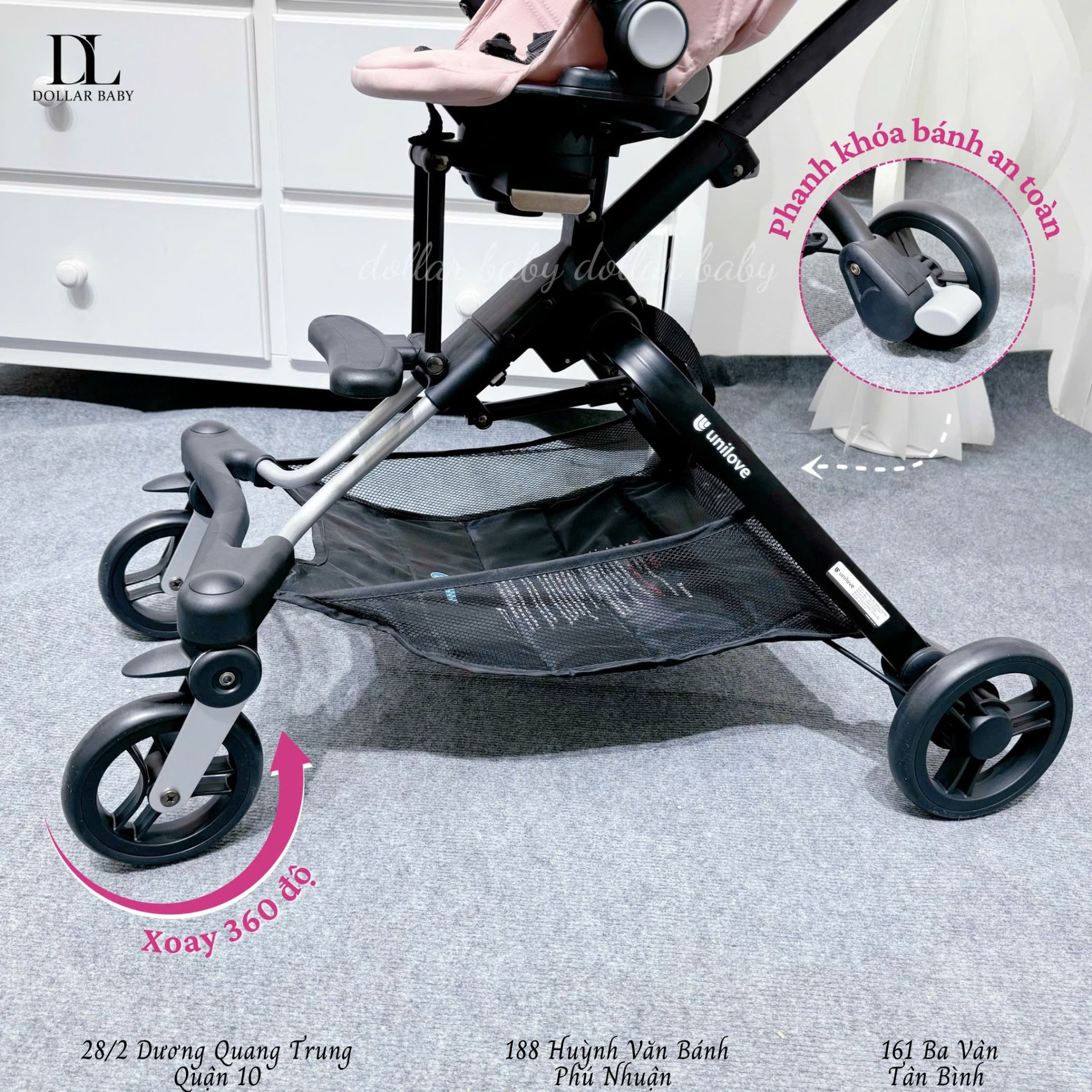  Xe Đẩy Gấp Gọn Unilove 2in1 - ON THE GO 