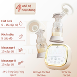  MOAZ BÉBÉ - Máy hút sữa điện đôi - MB090 