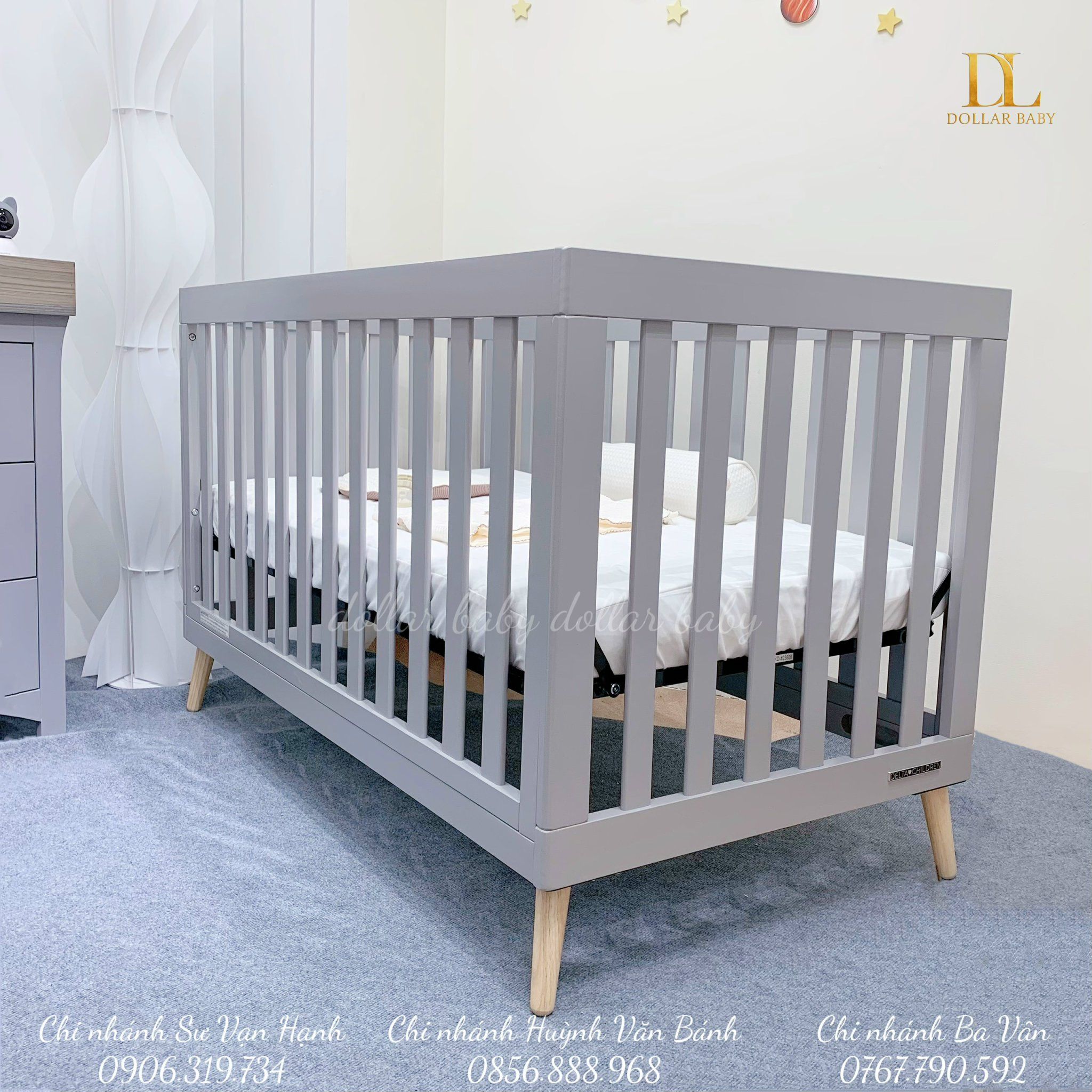  Giường Cũi Đa Năng Delta Children - ( 139.7 x 77.5 x 91.4 cm ) 