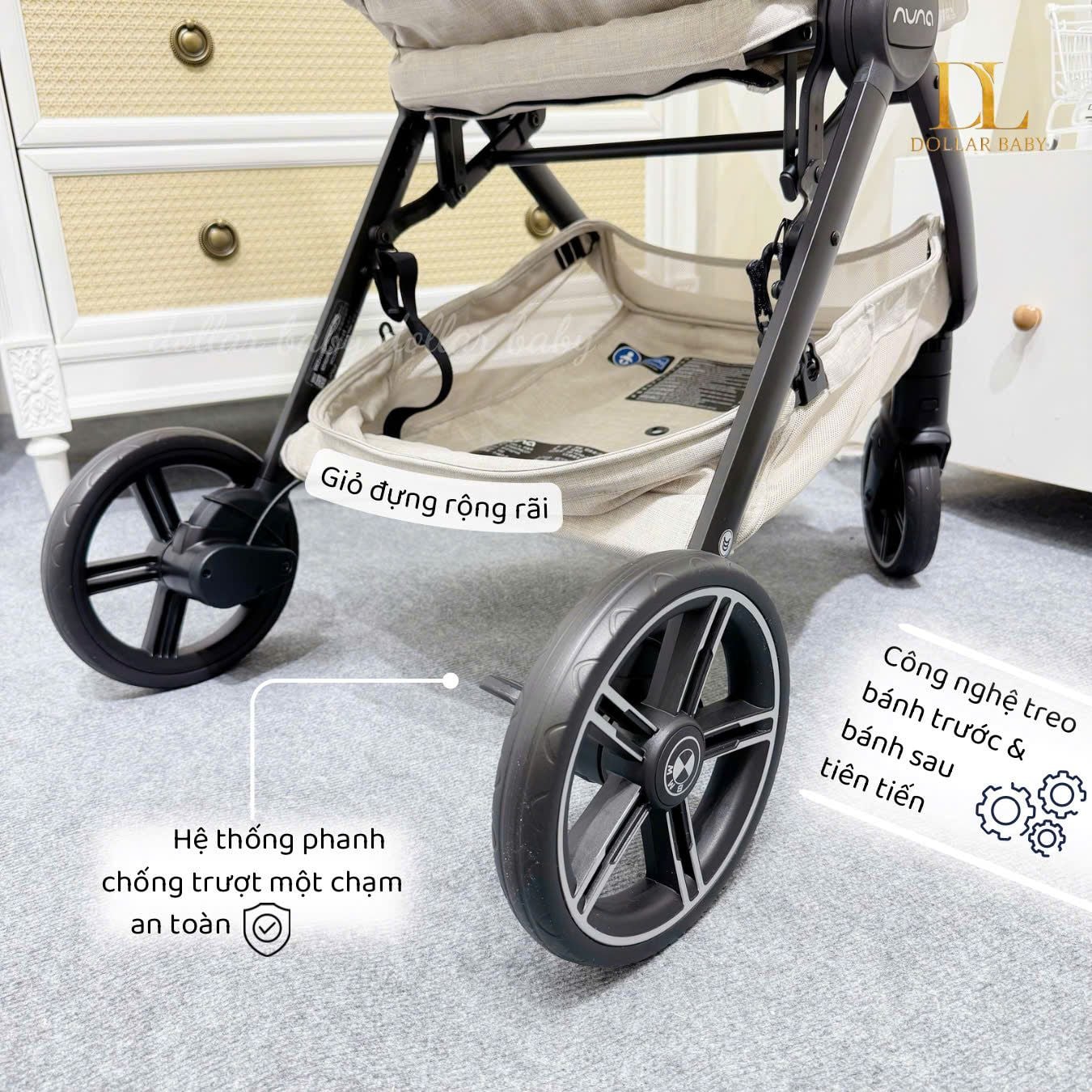  Xe đẩy NUNA TRVL LX x BMW 