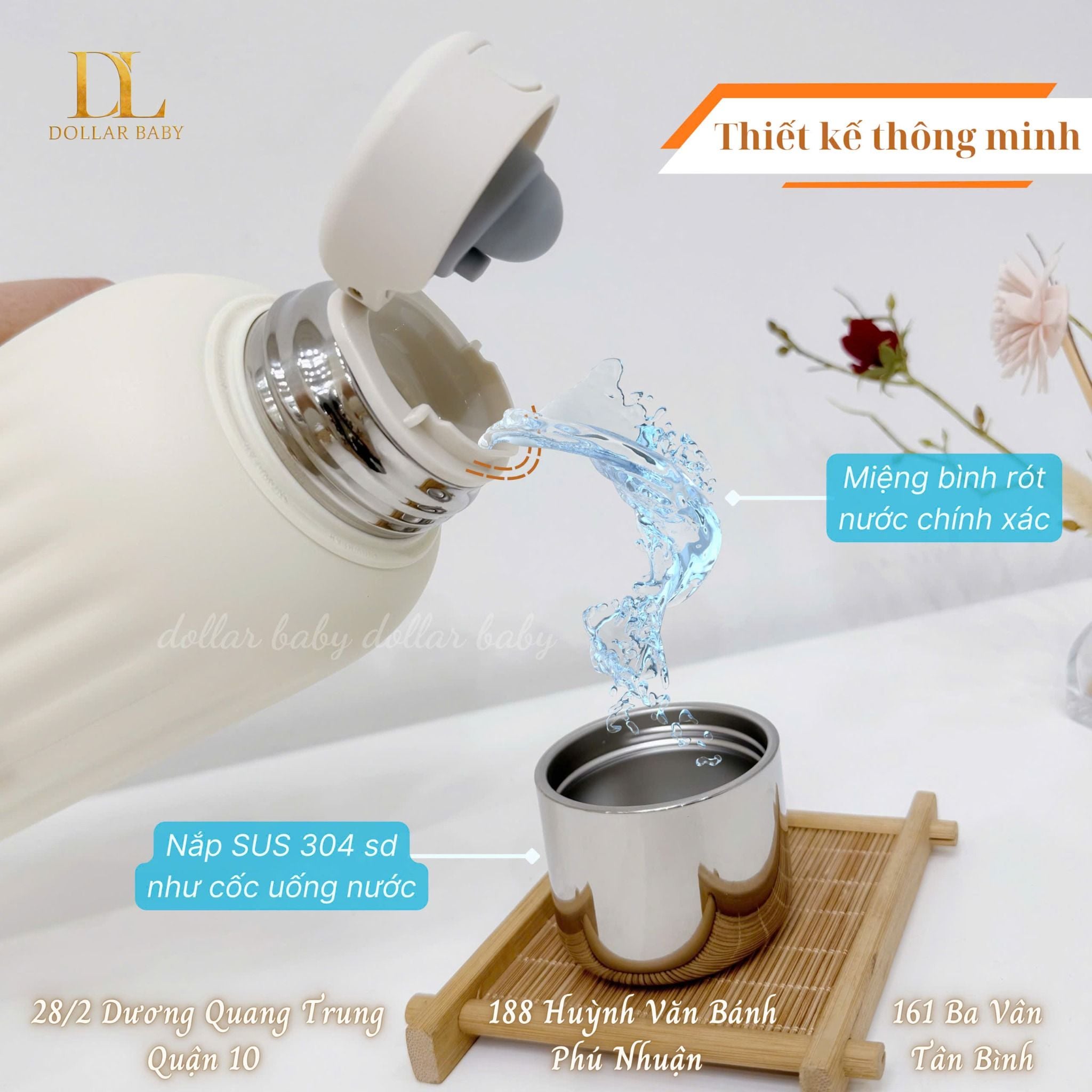  FATZ BABY - Bình hâm và đo độ tinh khiết nước pha sữa di động - Mini Smart 9 Plus 