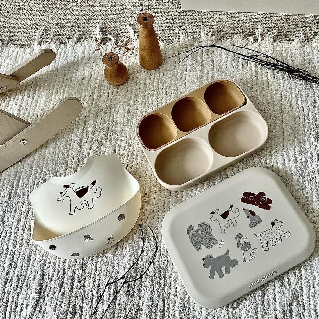  Set Khay Ăn Dặm Silicon Dono&Dono Mamazone 