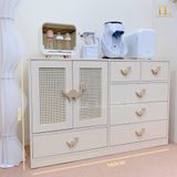  Tủ Gỗ Ngang Cánh Mây Khủng Long Ngăn Kéo Kết Hợp Treo Đồ 