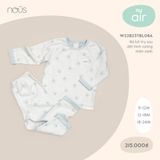  NOUS - Bộ cổ trụ sau dệt hình vương miện xanh 