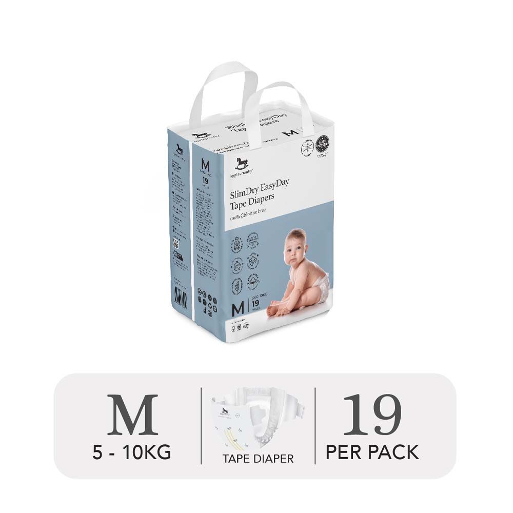  Bỉm Tã Dán Ngày Applecrumby Slimdry Easyday Mini Tape 